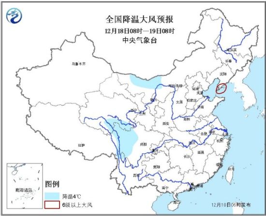 降温大风预报
